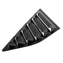 Car Quarter Side Window Cover Louver Scoop Vent for Focus ST MK3 Hatchback 2012-2018 Bright Black