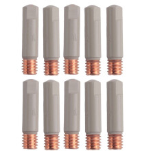 MB 15AK Welding Contact Tips Coating Protect 25mm M6 Gas Nozzle Tip MIG Welding Torche Welding Tool Parts 1.2mm
