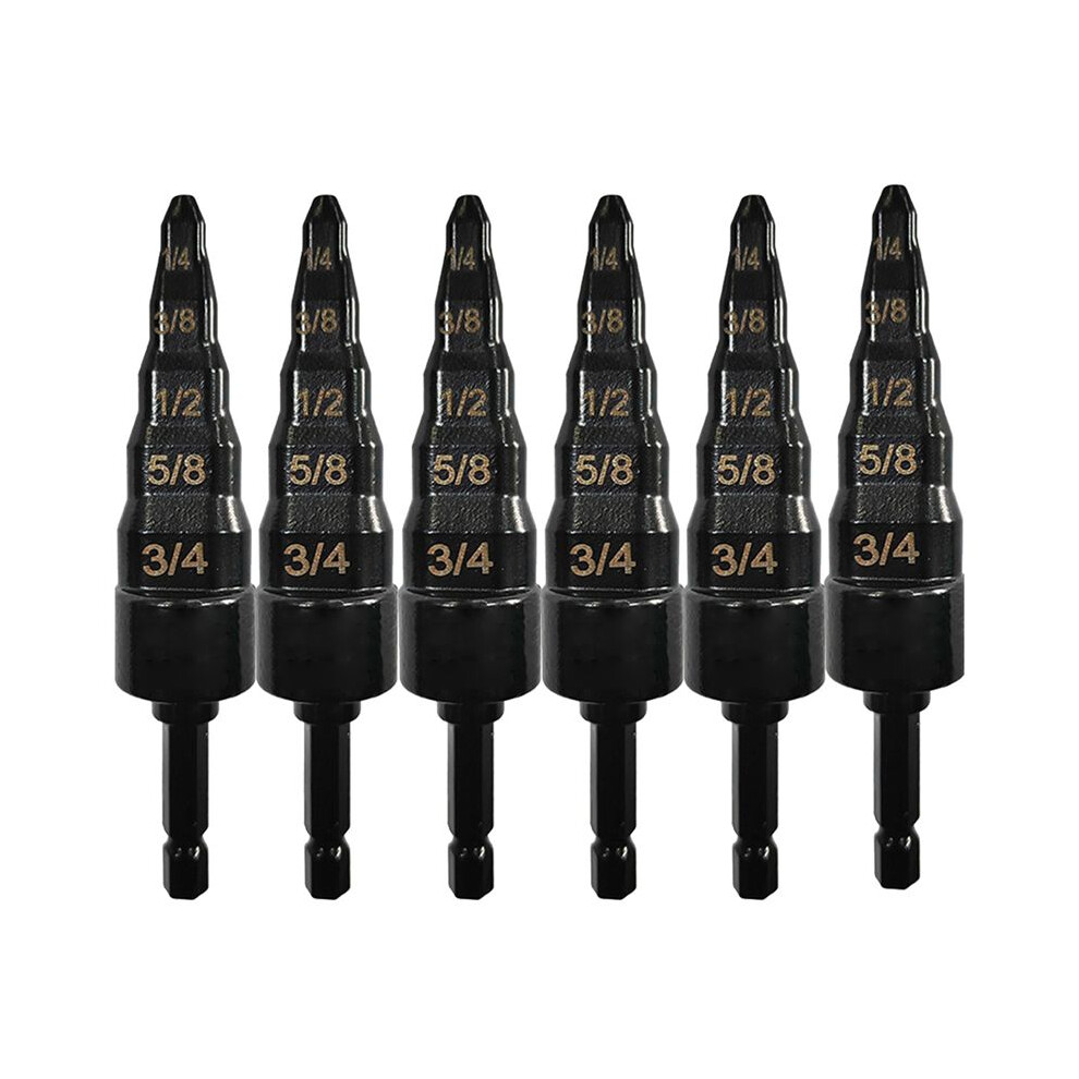 6Pcs Air Conditioner Copper Pipe Expander Swaging Drill Bit Swage Tube Expander Soft Copper Tubing Tools Hvac Repair-A 4713795822813