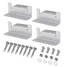 4 Set Solar Panel Mounting Bracket Kits PV Panel Roof Solar Panel Aluminum Mounting Z Type Bracket