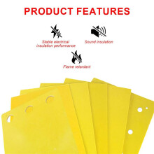50x 3240 Insulation Epoxy Plate 203x172x0.5mm Insulation High Temperature Resistance Resin Fiberglass Board
