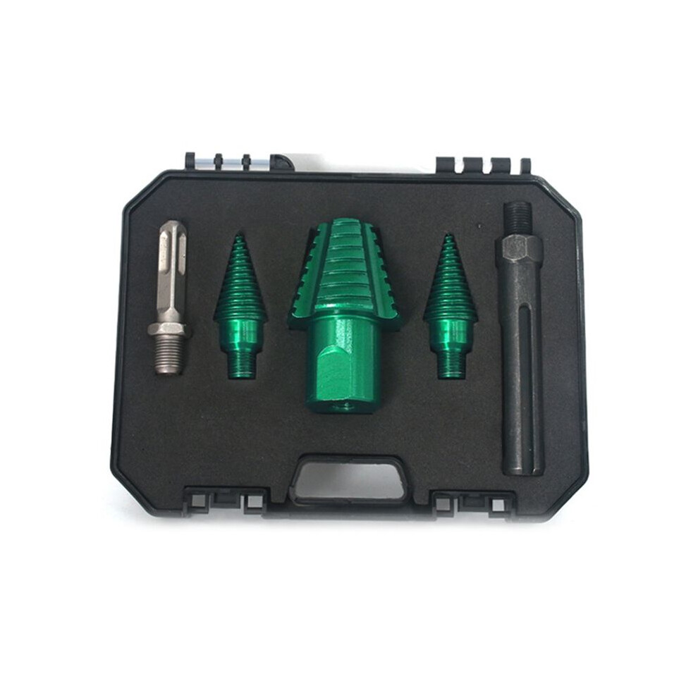 Electric Hammer Chopping Drill Set Detachable Woodworking Cone Spiral Household Splitting Wood Tools Square 4711203494478