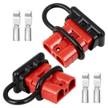 2 Stuks Snelkoppeling voor Accu'S, 2-4 AWG, Startkabelstekker, Vlamvertragend, voor Anderson-Type Stekker, Snelkoppeling, 175A