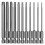 11-Piece 100mm 1/4inch Hex Bit Drive Tamper-Proof Security Drill Magnetic Bit Set Screwdriver Flat 2