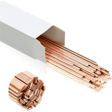 40 Sticks Brazing Rods Copper Brazing Alloys Flat Welding Rods Industry for Air Conditioning Refrigerator Cold Storage