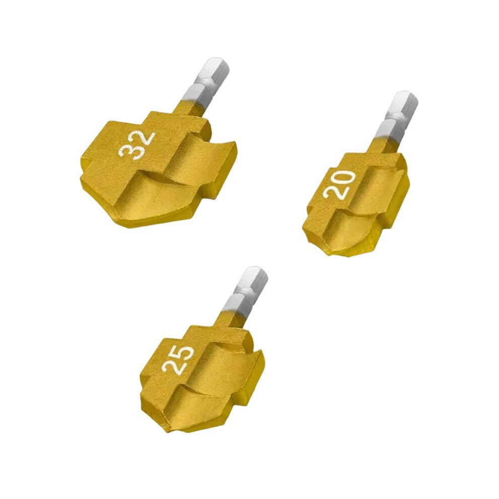 20/25/32Mm Ppr Lifting Drill Bit 1/4Inch Water Pipe Stepped Expansion Drill Titanium Plating Puncher Bit Hex 4711602982835