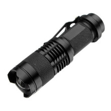 Telescopic Focusing Flashlight Outdoor Telescopic Zoom Flashlight Fluorescent Dose Flashlight Red Light
