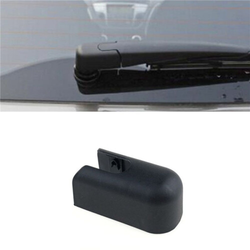 2X Rear Windshield Windscreen Wiper Arm Cover Cap Mounting Nut for  Kyron Hatchback 2007-2014,Black 2