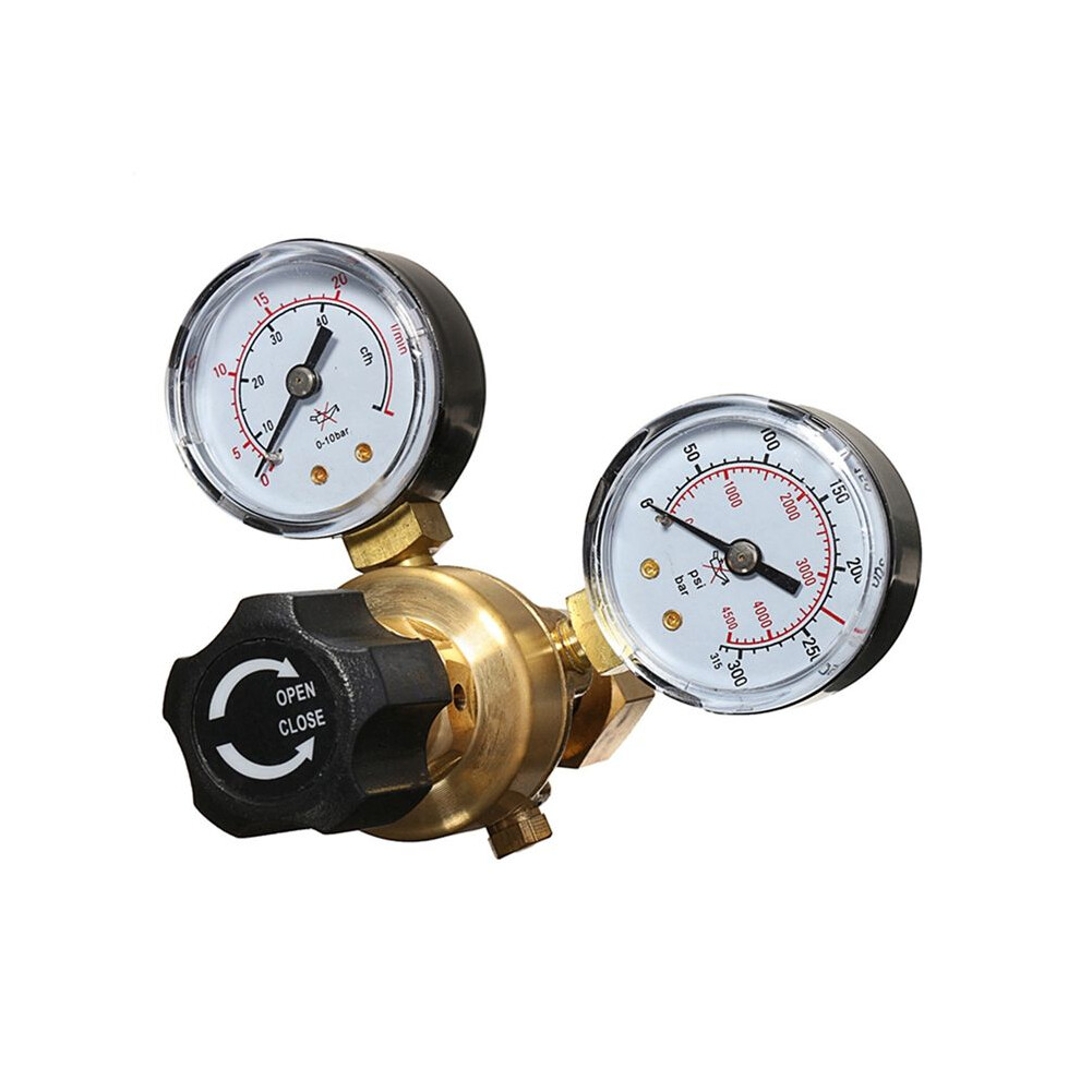 Pressure Regulator Reducer Co 2 Welding Twin Gauge Gas Bottle Mig Tig Welding Flow Meter Control Valve W21. 8 1/4 Thread 6033393098969