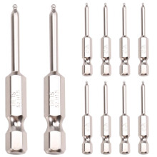 Magnetic Hex Wrench Drill Bits End Hex Screwdriver Bits Set 100mm Long Driver Bit 1/4 Inch Hex-Shank