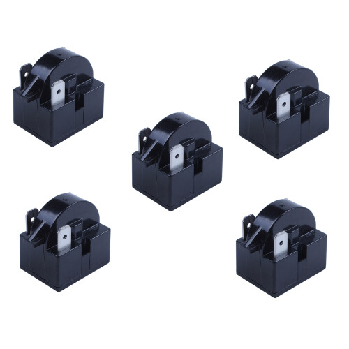 5X 3PIN Terminals Refrigerator PTC  Relay 12 Ohm Resistance
