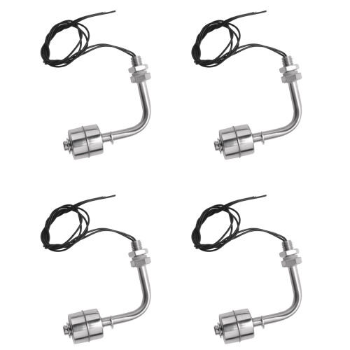 4X Liquid Water Level Stainless Steel Right Angle Floating  for Aquarium