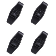 4X Schlafzimmer Off Button Netzschalter 6A/ 250V AC 10A/ 125V AC - Schwarz