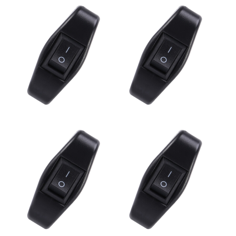 4X Black Bedroom Off Button In 6A/250Vac 10A/125Vac 4712737226153