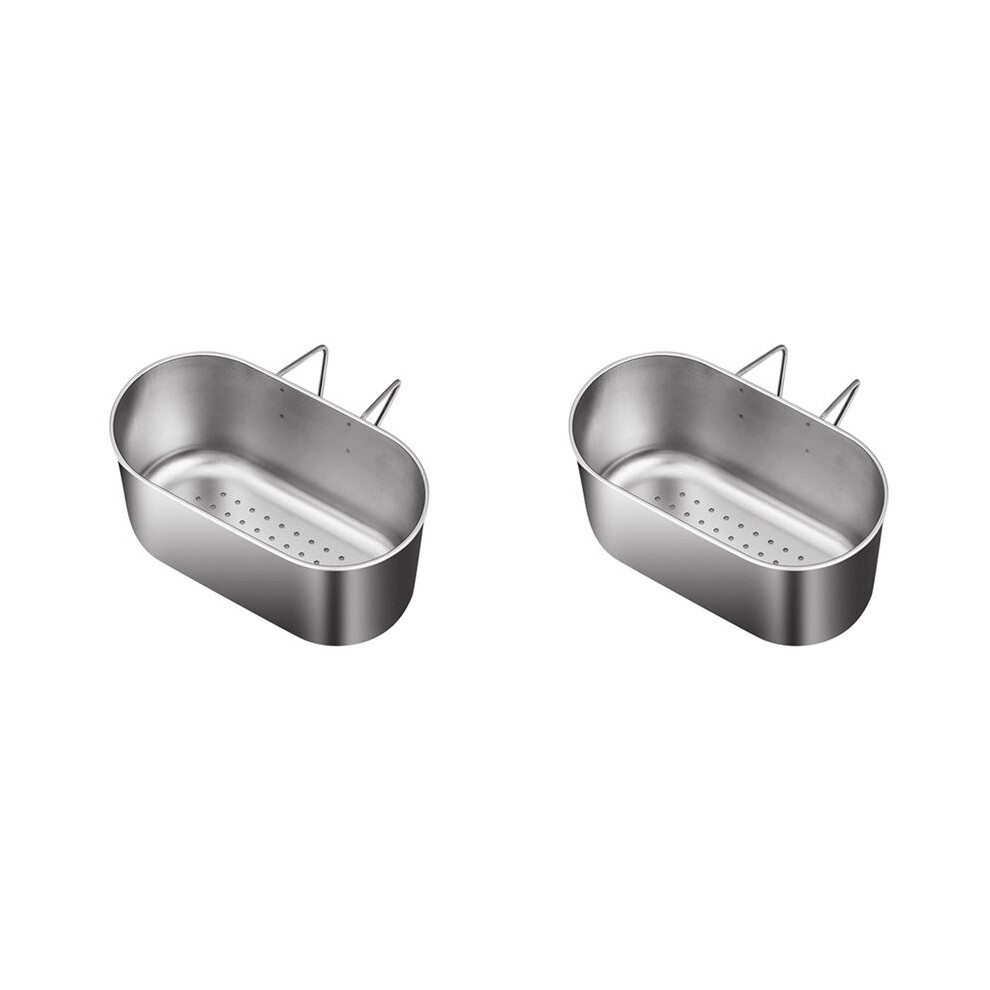 2X 304 Stainless Steel Kitchen Sink Drain Basket, Dishwashing Sink, Hanging Garbage Water Filter Rack, Filter Rack 6031329028455