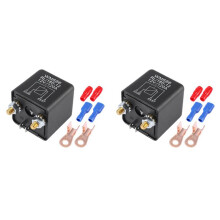 2X WM686 12V Relais Batterie Trennung Relais 12V / 120A Spitzen Lastung für PKW LKW PKW mit Anschluss Klemme