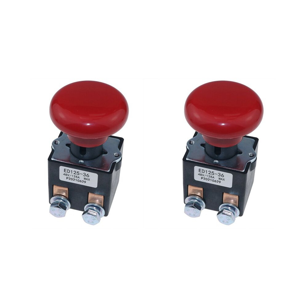 2X Ed125-36 48V 125A Emergency Disconnect Stop For Joe Ez30 E30 D40 Ez40 111551000800 4711022252525