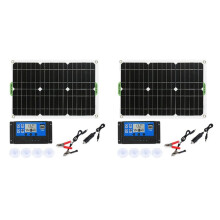 2X Kit de Painel Solar 180W 12V Carregador de Bateria com Controlador 100A para Caravana RV