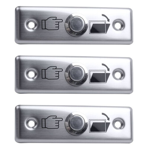 3X Steel Door Exit Release Push Button Home  Part of Access Control M1L3