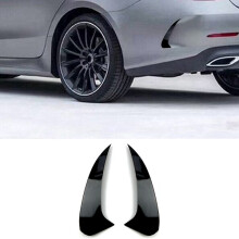Rear&Front Bumper Spoiler Air Vent Trim Side Covers for - CLS Class C257 CLS350 CLS450 C63 AMG Bright Black