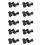 50Pcs SPST Black Button /Off Round Rocker  AC 6A/250V 10A/125V 1