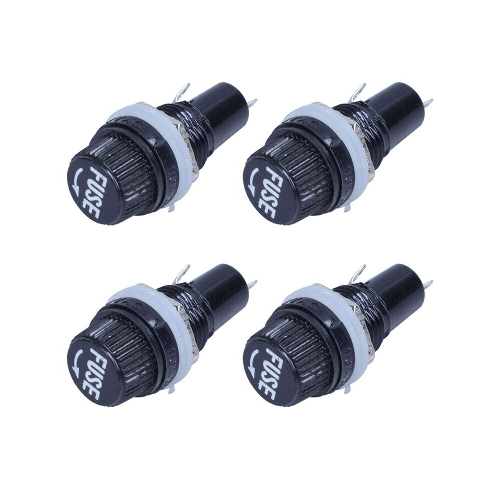4Pcs 12Mm Thread With Welding Panel Mount Fuses Holder Socket For Fuses 5X20mm 4711174222278