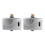 2X Automatic Electric Urinal Flush Valve Sensor&Manual 2 Function Exposed Wall Mount DC6V Urine Flushing 2