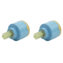 Cartuccia in ceramica da 2 pezzi da 40 mm per rubinetti monocomando bagno/cucina azzurro
