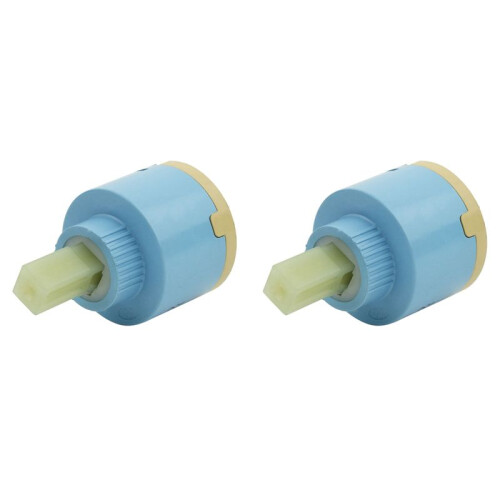 2pcs 40 mm Ceramic Cartridge for Single Lever Faucets Bath/ Kitchen Light