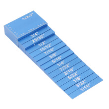 Conjunto de calibradores de altura de 15 piezas, aluminio claro, 100 mm