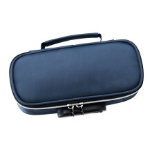 Estuche para lápices con cierre, de gran capacidad, 21.59.56.5 cm, azul