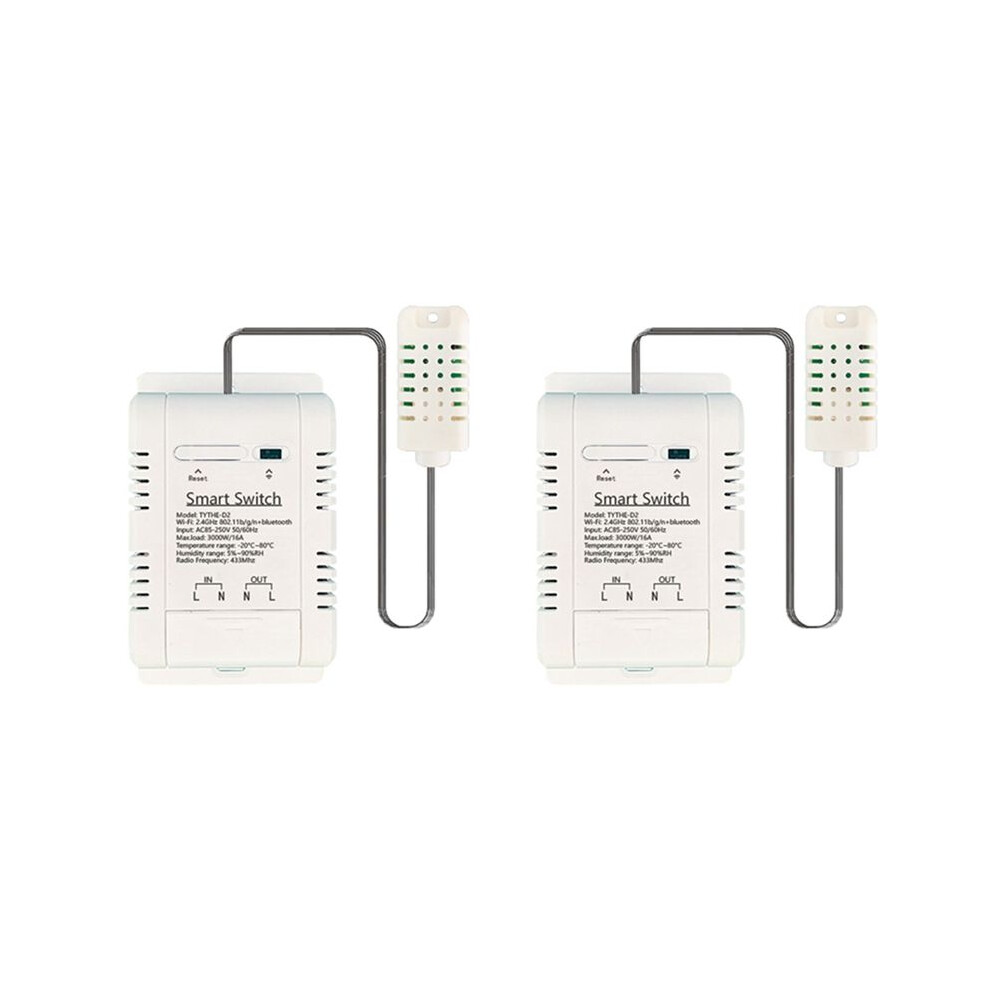 2X Wifi Th-16 Tuya Wireless Control With Power Consumption Monitoring Temperature And Humidity Thermostat 4714120395934