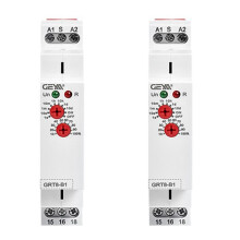 2X GEYA GRT8-B1 Off Delay Relay Timer Relay Electronic Type 16A, GRT8-B1 AC/DC12-240V