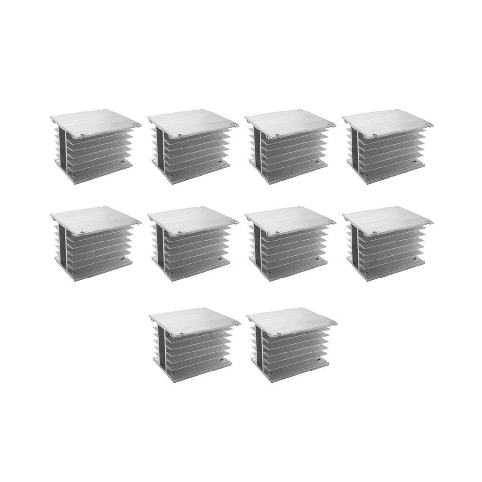 10X 3 Phase Heat Sink 80X110x100mm For Ssr Solid State Relay Aluminum Heatsink 6032343738276