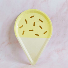 PartyPlate Ice Cream Plate Children'S Birthday Party Cake Plate Hand-Held Oil-Proof Paper Plate