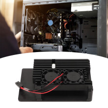 Dual Fan Aluminium Heatsink for RasPi 4b
