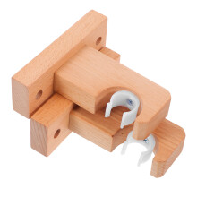 10Stk Holzhalter Gardinenstangen Belastbar Beige Für &
