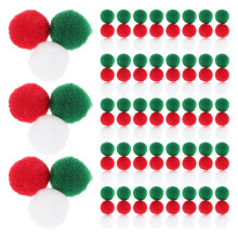 4Stk Farbenfrohe -Pompons Weich Elastisch Für Projekte