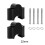 Motorcycle 22mm 7/8In Handlebar Riser Bar Mount Handle Clamp for     Universal Handlebar Raise Code 2