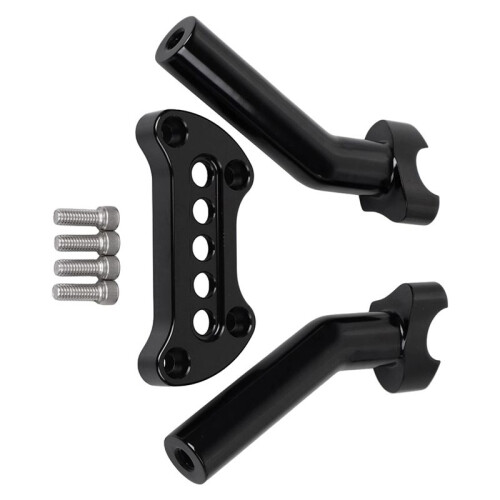 6Inch Pullback Handlebar Riser Top Clamp for  Sportster Dyna Street Bob FXDB 1
