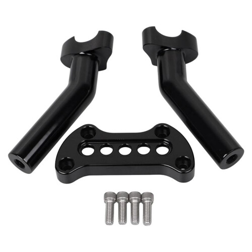 6Inch Pullback Handlebar Riser Top Clamp for  Sportster Dyna Street Bob FXDB 2