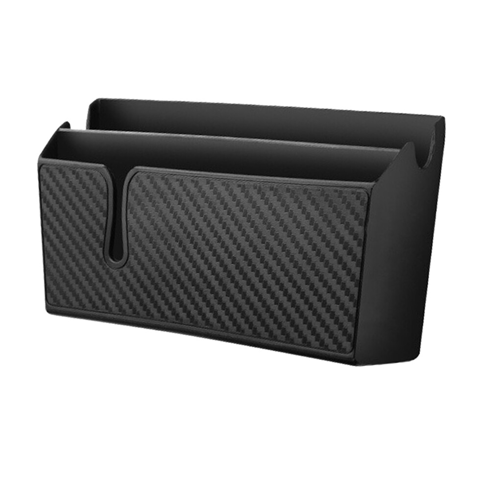 Multifunctional Car Adhesive Phone Pouch With Glasses & Earphones Storage 6911386241052