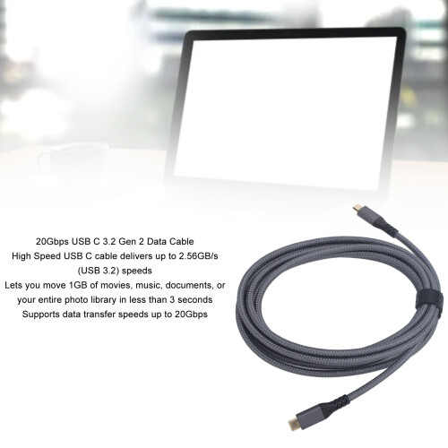 USB C zu USB C Kabel 240W 3m/9.8ft Metall 20Gbps 2