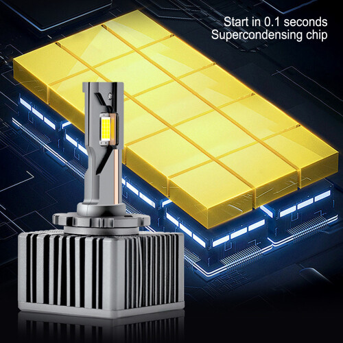 D Series LED Headlight Bulbs 2Pack IP67 Waterproof 80W Plug & Play 2