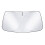 Car Sun Shade Windshield UV Proof 150x80cm Foldable Ti Silver 3