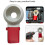 Electric Drill Dust Collector Cover Efficient for Any-red white 5