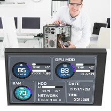 3.5" IPS USB-C Secondary Screen for Computer Temperature Display
