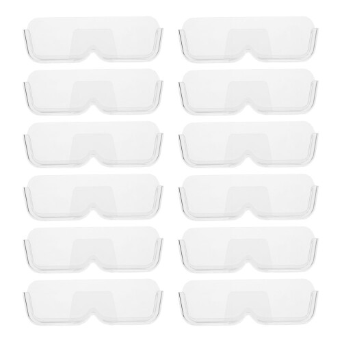 48Pcs Transparent Wall Mounted Glasses Organizer No Drill Installation 1