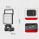 Portability 32W Rechargeable Flashlights 140Beam-MT Black 6