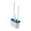 Toilettenbürste mit Halter, lang & weich, Blau 8